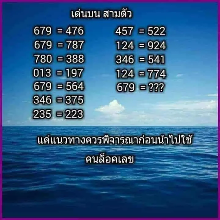 คนล็อคเลข 1/2/63